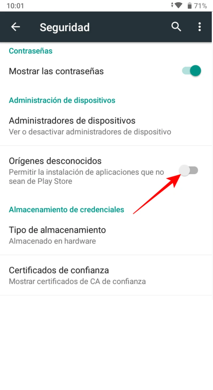 Es necesario autorizar la instalación de aplicaciones externas para poder configurar Megapari en tu equipo.