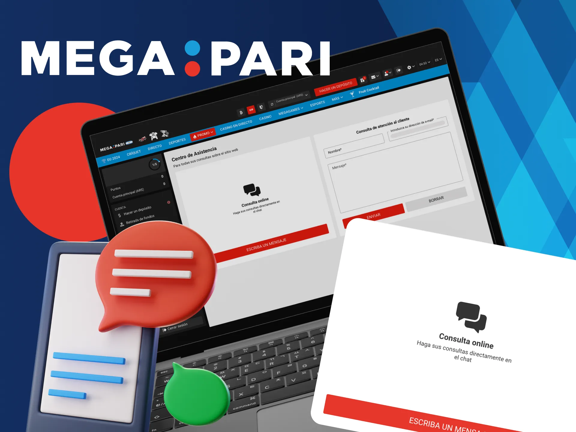 Asistencia inmediata mediante Telegram.