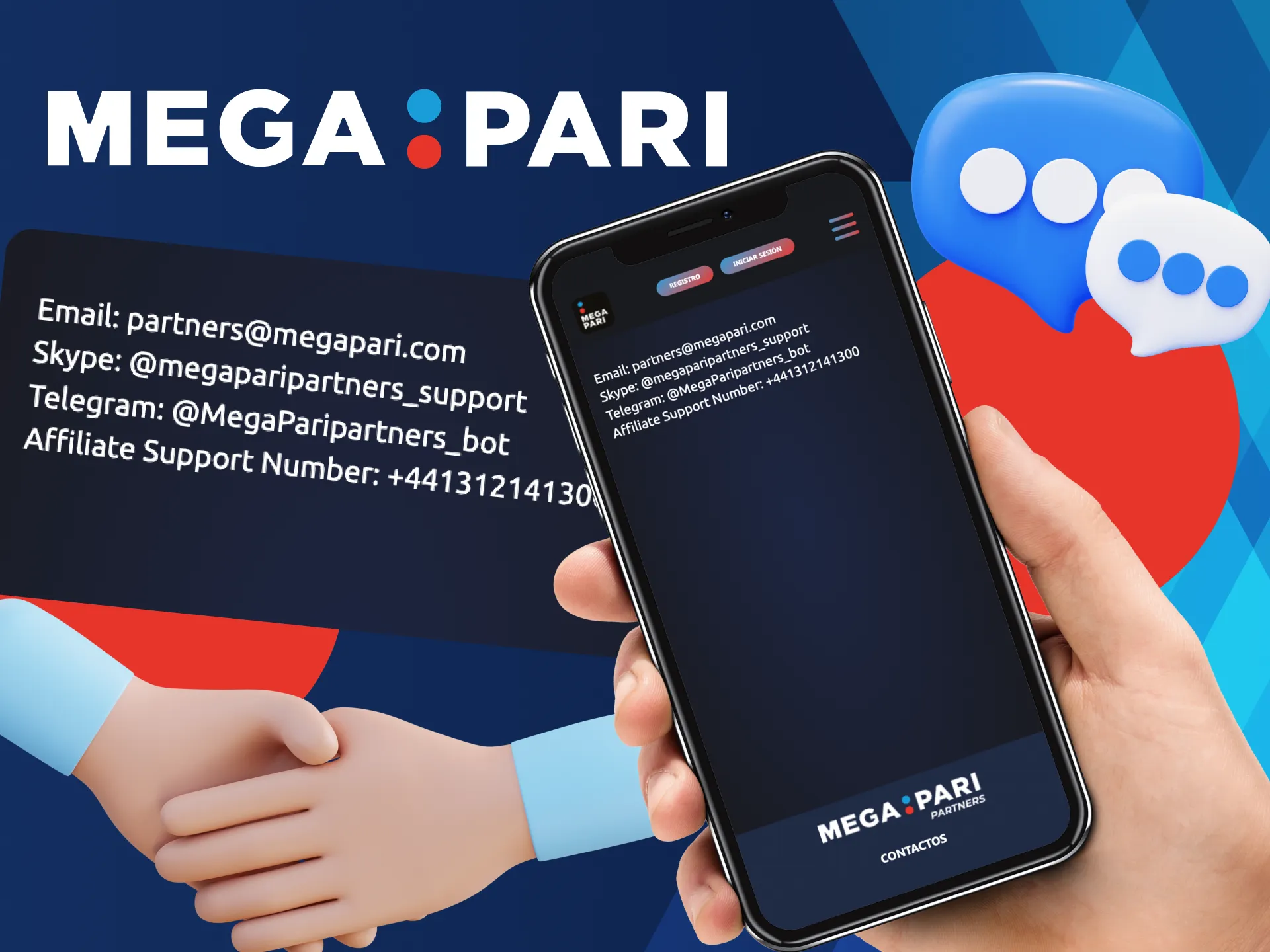 Correo electrónico especializado para gestiones de afiliación en Megapari.