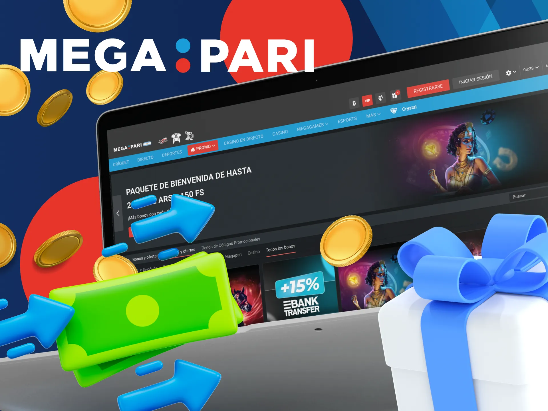 ¿Cómo retirar los fondos ganados mediante bonos en Megapari?