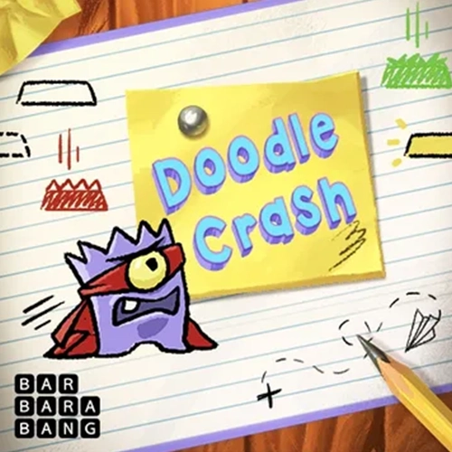 En Doodle Crash de Megapari, cuanto más alto saltes, mayor será tu recompensa.