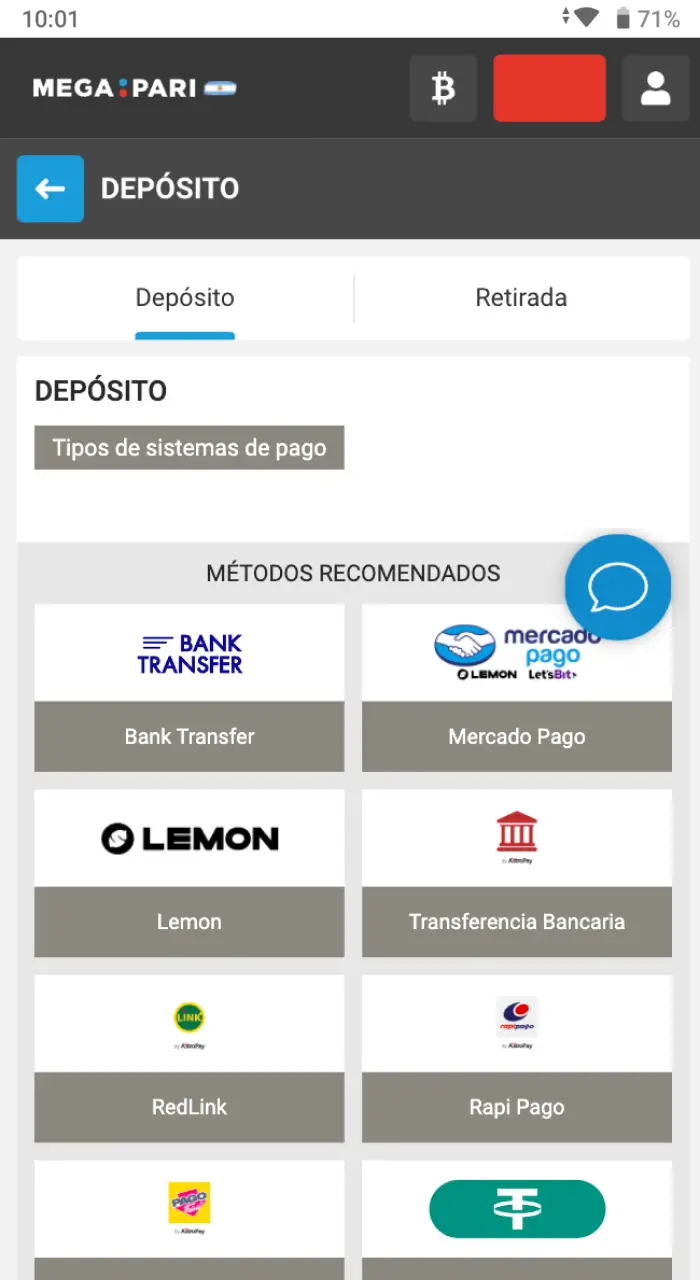 Elige el sistema de pago de tu preferencia dentro de la plataforma.