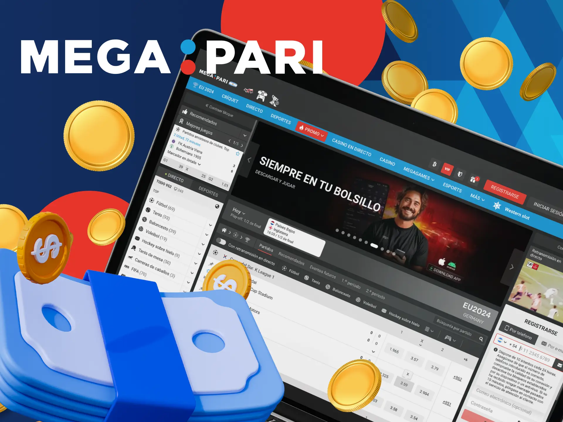 ¿Qué opciones de pago están disponibles para operar en el casino online de Megapari?