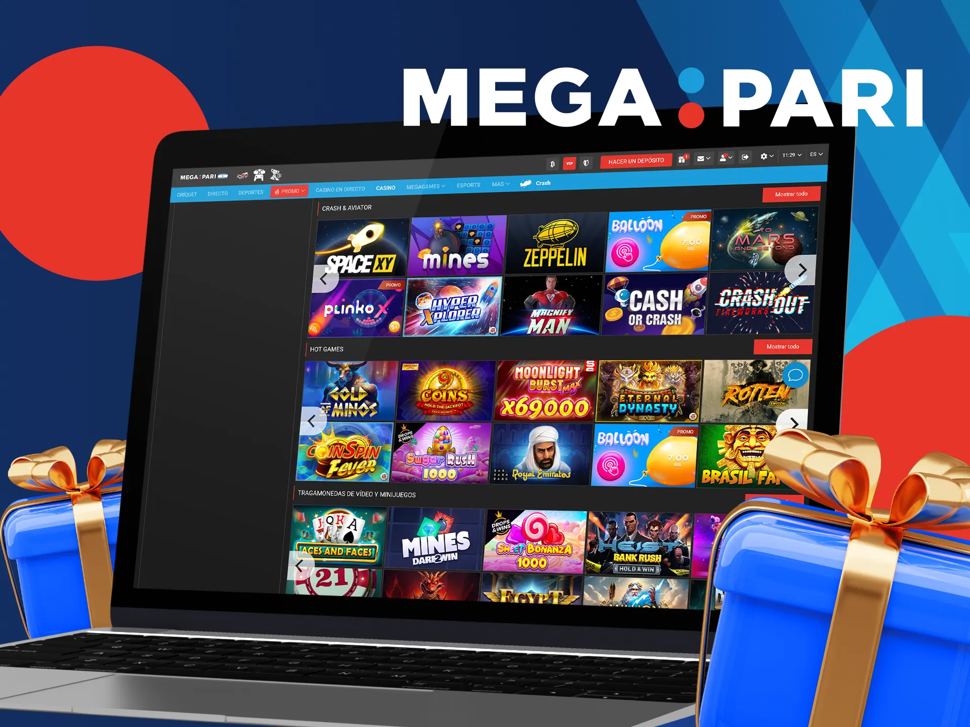 Usa los incentivos de Megapari para inflar tu presupuesto inicial.