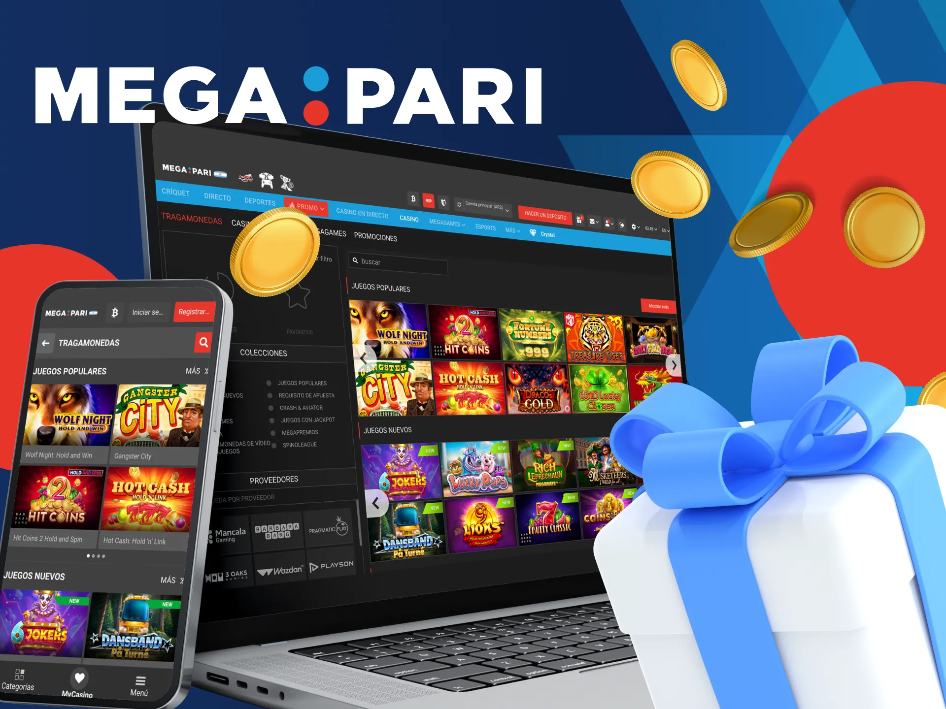 Sácale provecho a los bonos de Megapari diseñados específicamente para las tragamonedas.