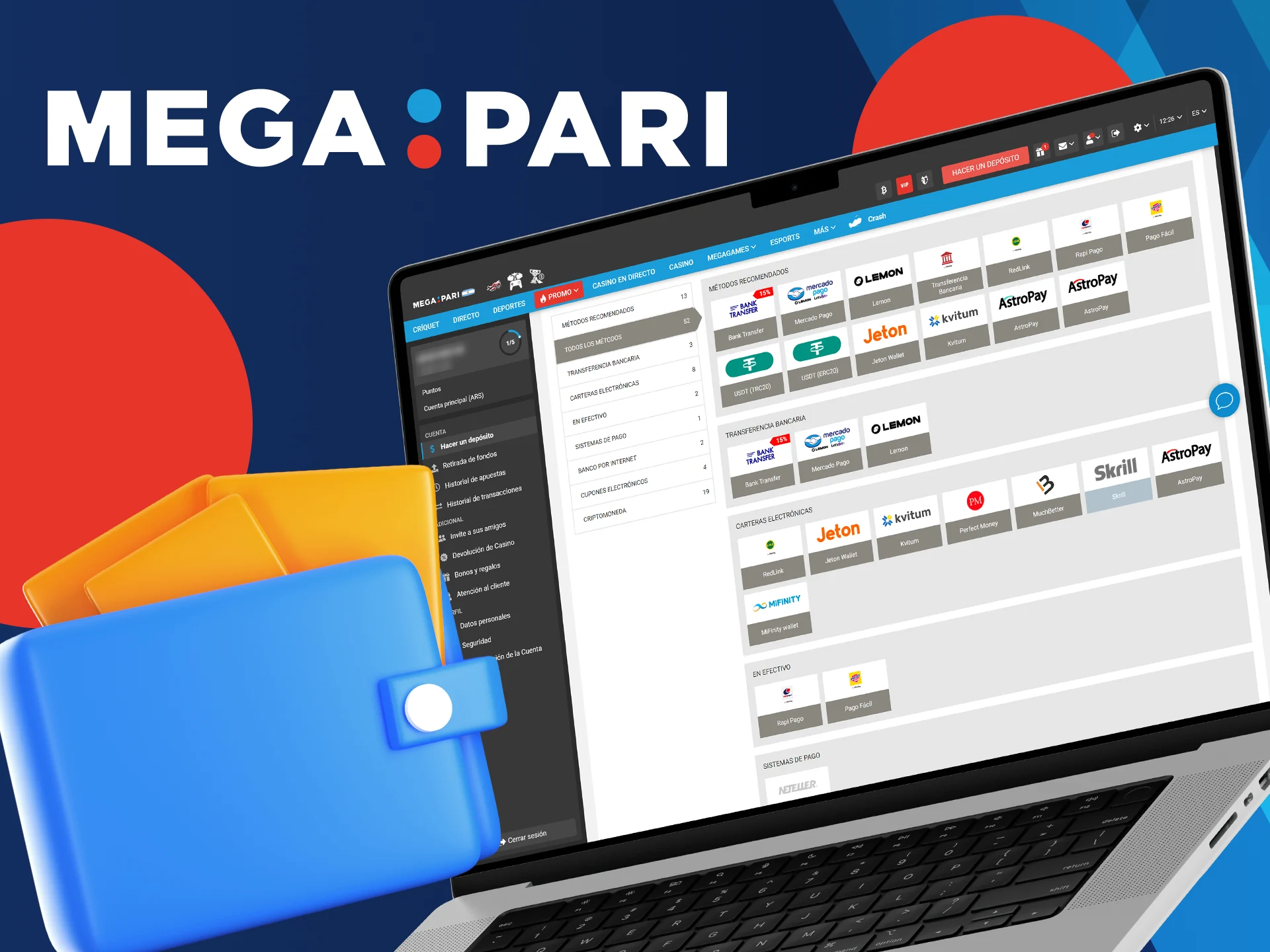 Conoce todas las opciones de pago disponibles en Megapari.